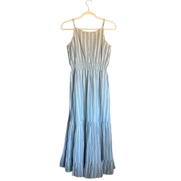 Toad&Co Dresses & Skirts - NWT Toad & Co Airbrush Maxi Dress High Tide 100% organic cotton uneven stripe XS